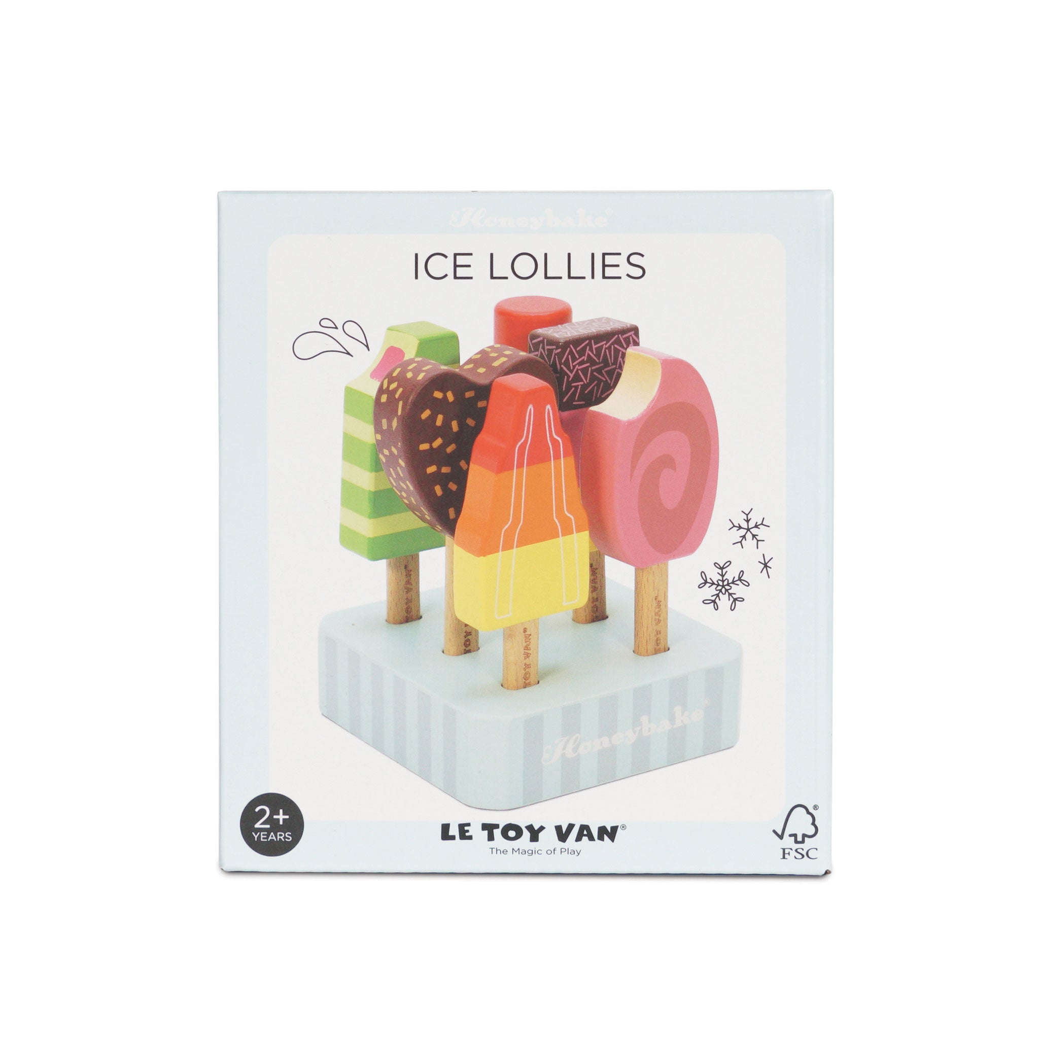 Le Toy Van Wooden Ice Lollies & Ice Cream Play Set