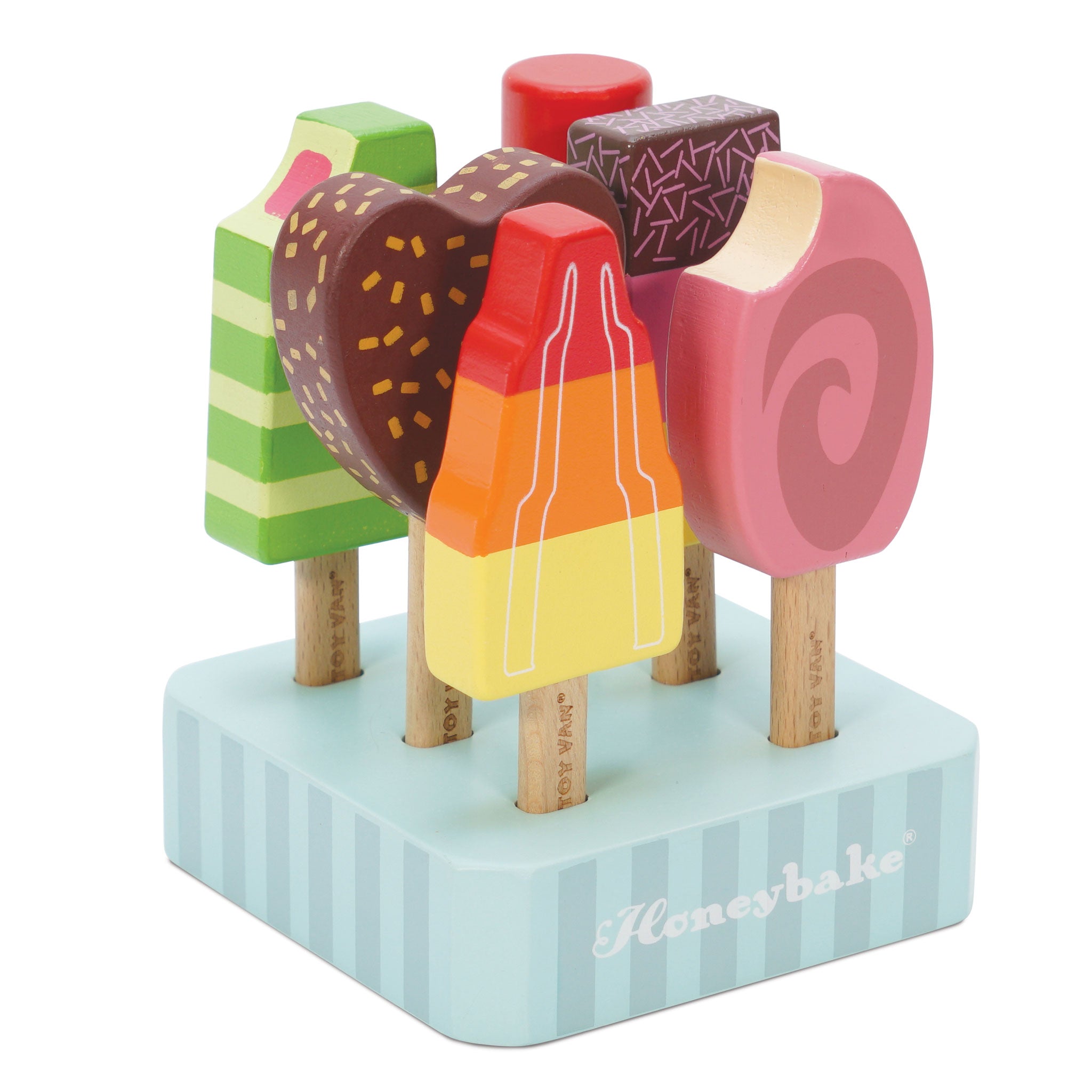 Le Toy Van Wooden Ice Lollies & Ice Cream Play Set