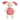 Tikiri 100% Organic Baby Bunny Plush Toy with Muslin Body 30cm (Pink) - Taylorson