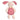 Tikiri 100% Organic Baby Bunny Plush Toy with Muslin Body 30cm (Pink) - Taylorson
