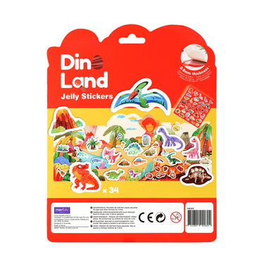 Reusable Jelly Stickers Pack - Dino Land (3 years+)