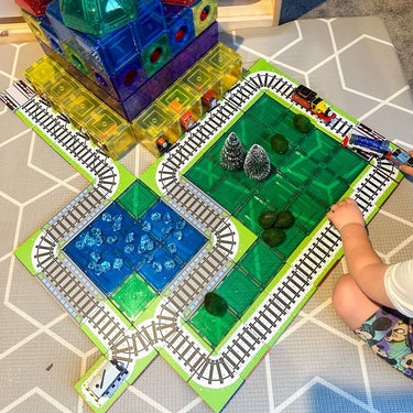 TileTek Tile Topper - Train Track Pack 40pcs (3 years+)