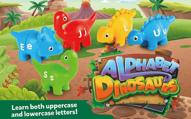 Alphabet Learning Dinosaur Matching Toys - Educational Montessori Toys - Taylorson