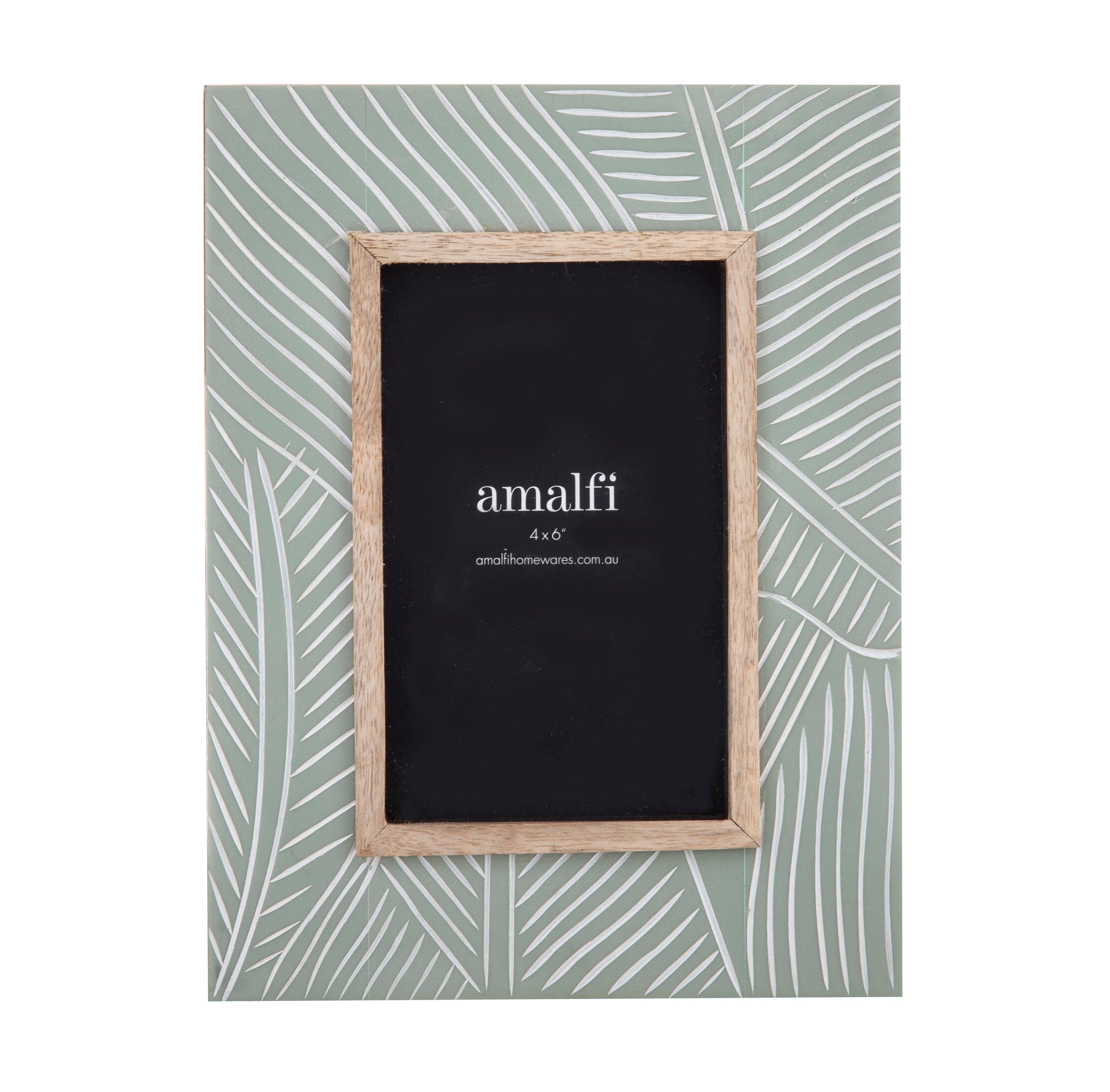 Amalfi Farley 4"x6" Photo Frame Moss/Natural - Taylorson