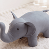 Animal Design Kids Stool | Ottoman with Non-Slip Wooden Leg - Dog, Bull, Elephant - Taylorson