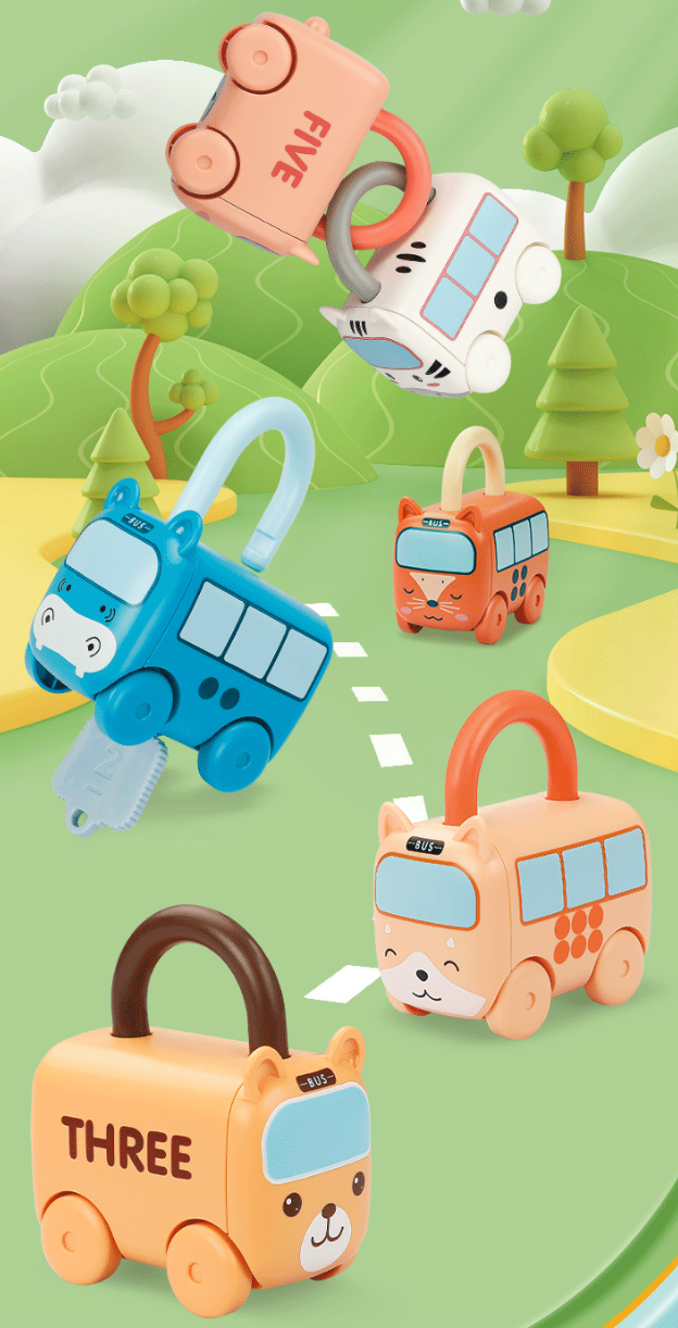 Happy Animals Matching Lock & Key Toy Car – Taylorson