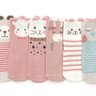 Anti-Slip Pop Up Ears Animal Socks - 6 Pairs Set (1-3 years) - Taylorson