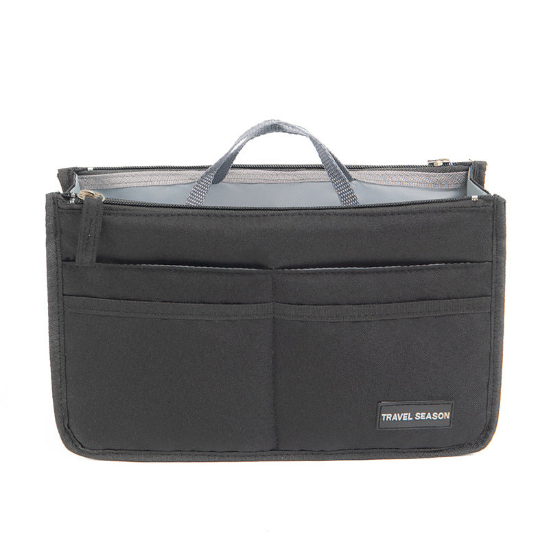 Large Capacity Bag Insert Organizer for Travel & Daily Use - Grey | Black