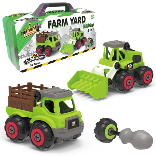 Build-ables Farm Yard Vehicle 2-in-1 DIY Mechanical Kit - Taylorson
