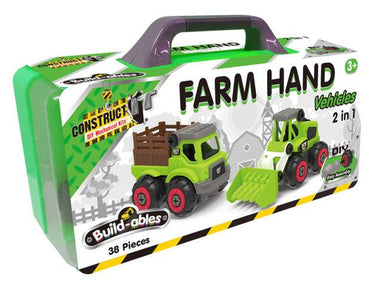 Build-ables Farm Yard Vehicle 2-in-1 DIY Mechanical Kit - Taylorson
