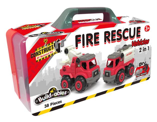 Build-ables Fire Rescue 2-in-1 DIY Mechanical Kit - Taylorson