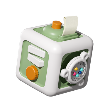 6-in-1 Montessori Activity Busy Cube Travel Fidget Toy - NEW EDITION (18m+)
