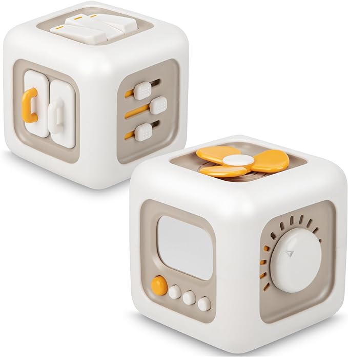 6-in-1 Activity Montessori Baby Sensory Cube Toy