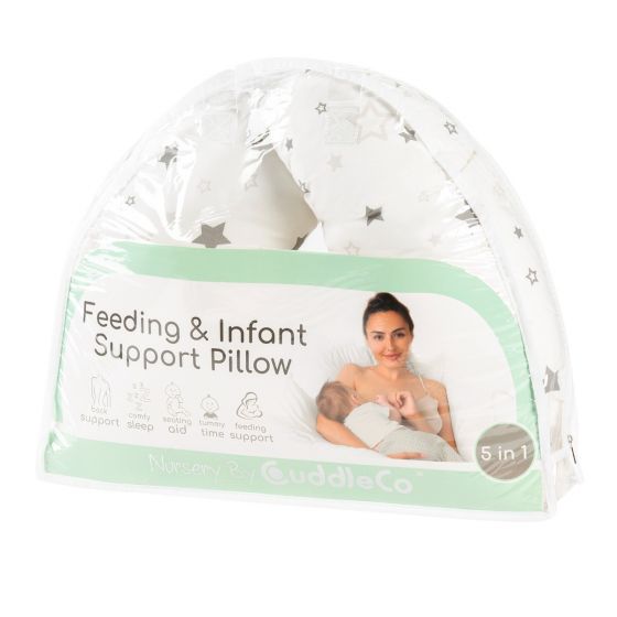 Cuddle Co Feeding and Infant Support Pillow - Stars