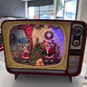 Vintage TV Christmas Musical Snow Globe - Santa, w/ Light & Sound (USB or Battery Powered)