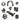 Clixo Designer Pack - Black/Grey 30pcs - Taylorson