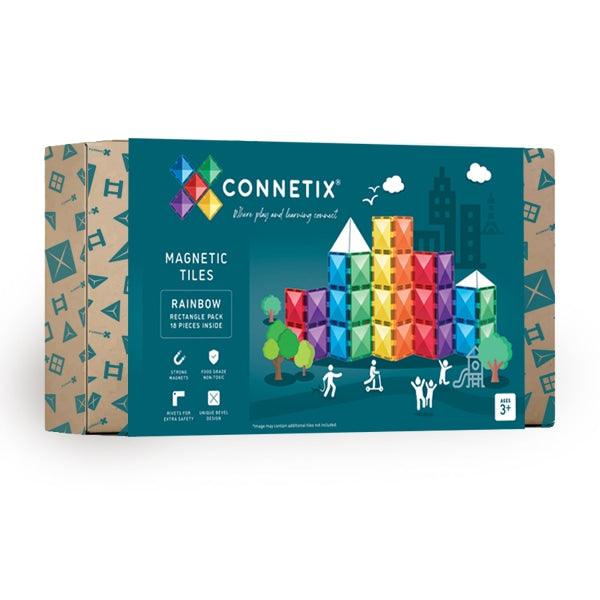 Connetix Tiles Rainbow Rectangle Pack 18pcs - Taylorson