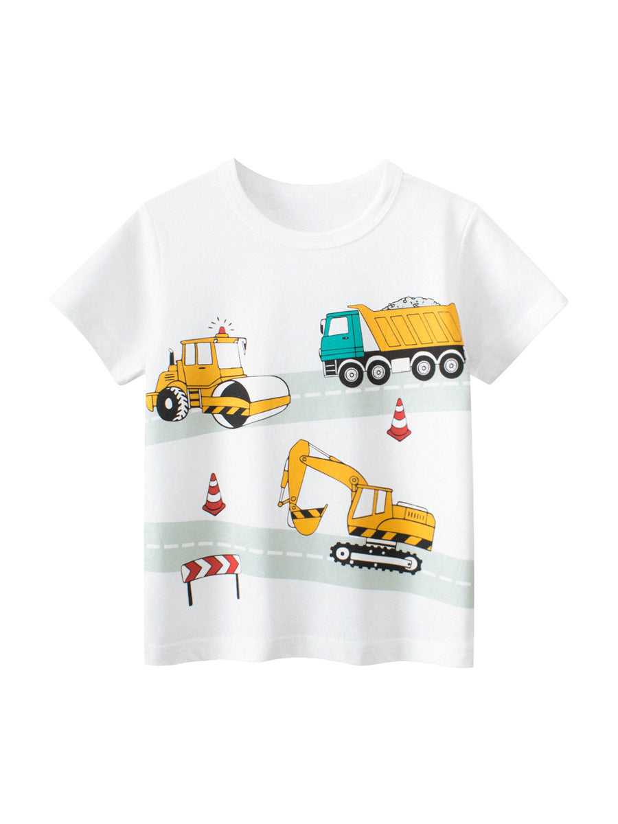 Construction Vehicle & Friends Kids T-Shirt (1 - 6 years)