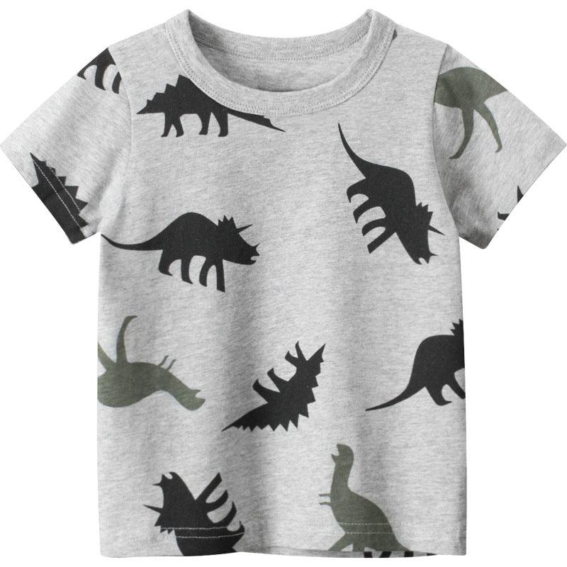 Dinosaur in Grey Kids T-Shirt 100% Cotton (1-6 years) - Taylorson