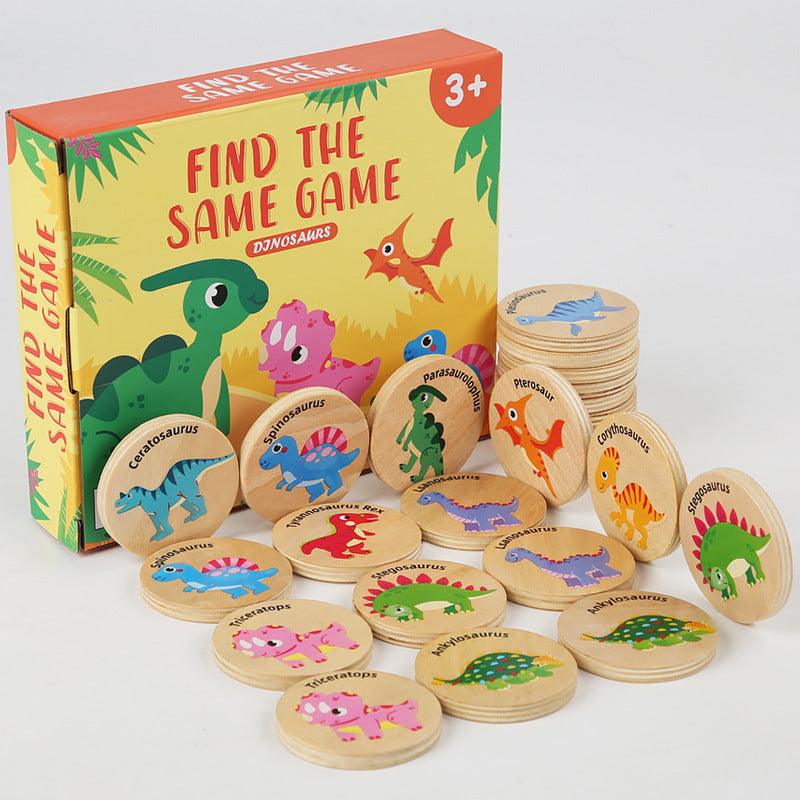 Dinosaur Wooden Matching & Memory Game - Find The Same (24pcs) - Taylorson