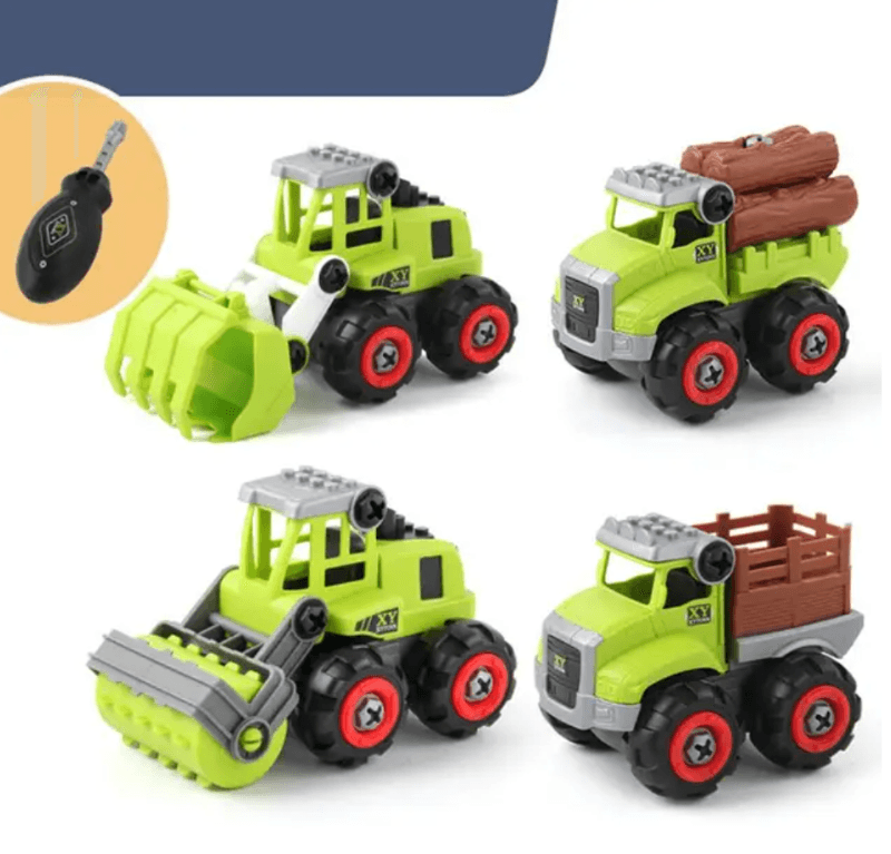 DIY Rebuildables Farming Vehicles Toy Set (4 Pack) - Taylorson