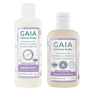 Gaia Natural Baby Sleeptime Gift Set (2x250ml)