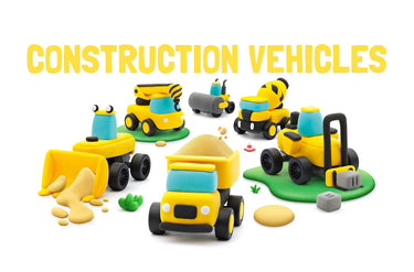 Hey Clay - Construction Vehicles, Series Motors, 12 Can (3 years+)