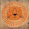 Hello Lion - Round Shape Kids Room Rug (80cm) - Taylorson