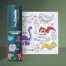 HeyDoodle Dino Roar Playmat (Mini) - Reusable Colouring Set - Taylorson