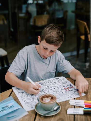 HeyDoodle Silicone Activity Mat - Brighter Days Playmat (Large)