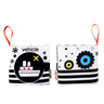 High Contrast Baby Soft Cloth Crinkle Book - Vehicle | Alphabet - Taylorson
