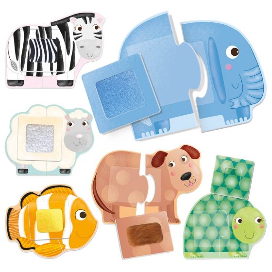 Headu Montessori Tactile Animals - Educational Activity (1-4 years)