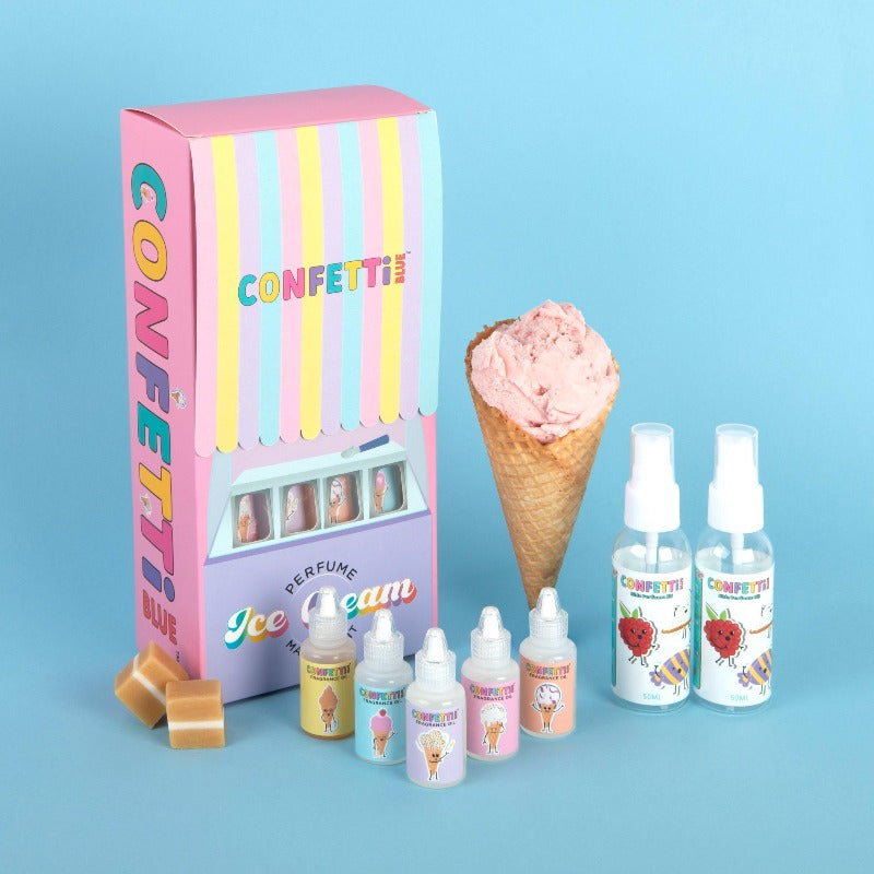 Confetti Blue Ice-Cream Scented Perfume Kit for Kids - Taylorson