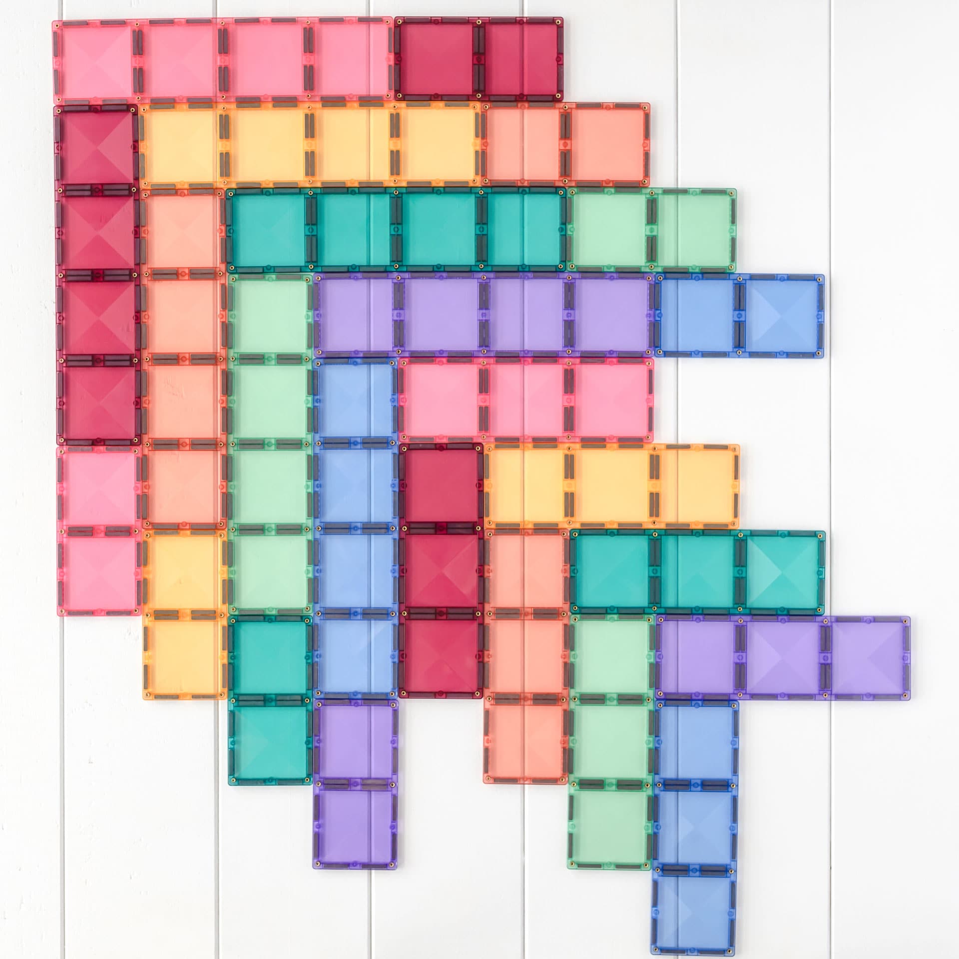 Connetix Tiles - Pastel Rectangle Pack 24pcs (STEAM Learning)