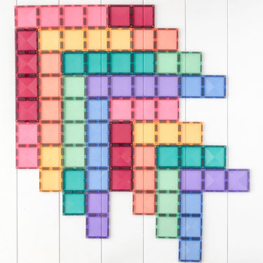 Connetix Tiles - Pastel Rectangle Pack 24pcs (STEAM Learning)