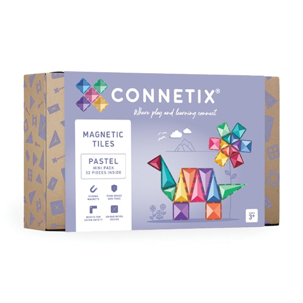 Connetix Tiles Pastel Mini Pack 32pcs (STEAM Learning Toy)