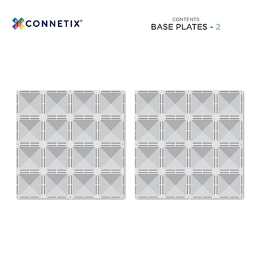 Connetix Tiles - Clear Base Plate Pack 2pcs