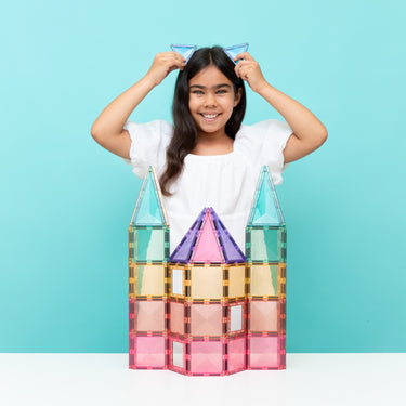 Connetix Tiles - Pastel Creative Pack 104pcs (A great starter option for family play)