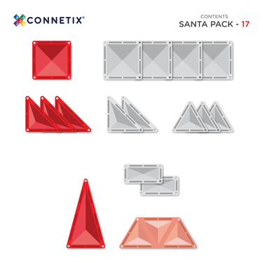 Connetix Tiles - Christmas Santa pack 17pcs