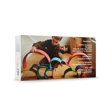 Kinderfeets Large Wooden Rainbow Stacker Arches (12m+)