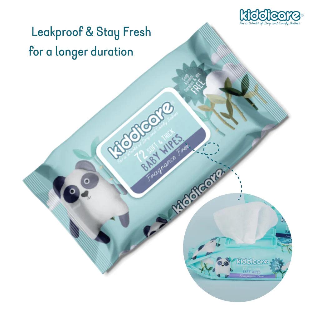 Kiddicare Wipes Fragrance Free 72's - Taylorson