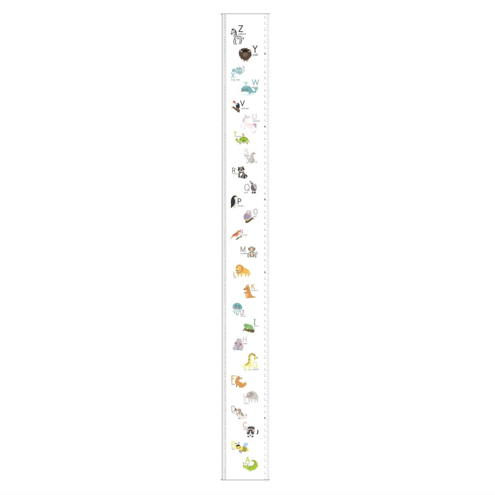 Kids Growth Chart Height Ruler - Alphabet - Taylorson