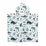 Kids Hooded Towel - Whale, Dolphin & Ocean Animals (75x65cm) - Taylorson