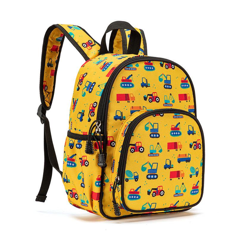 Kids Mini Backpack - Construction Vehicles (Yellow) - Taylorson
