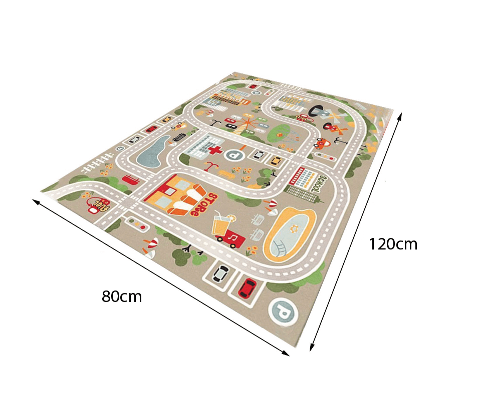 Kids' Road Map Play Mat - Busy City 80x120cm - Taylorson