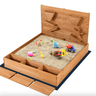 Kids Wooden Sandpit with Storage, Interactive Sand Wall - Taylorson