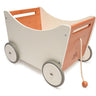 Kinderfeets 2-in-1 Toy Box & Walker - White/Bamboo - Taylorson