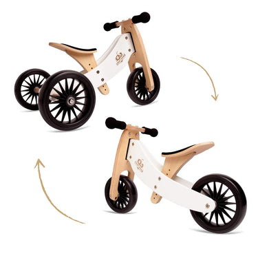 Kinderfeets Tiny Tot Plus Trike/Balance Bike - White - Taylorson