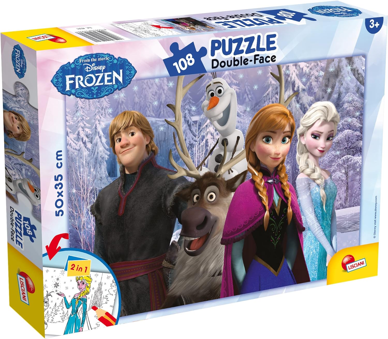 Disney Frozen Double Sided Puzzle 108pcs