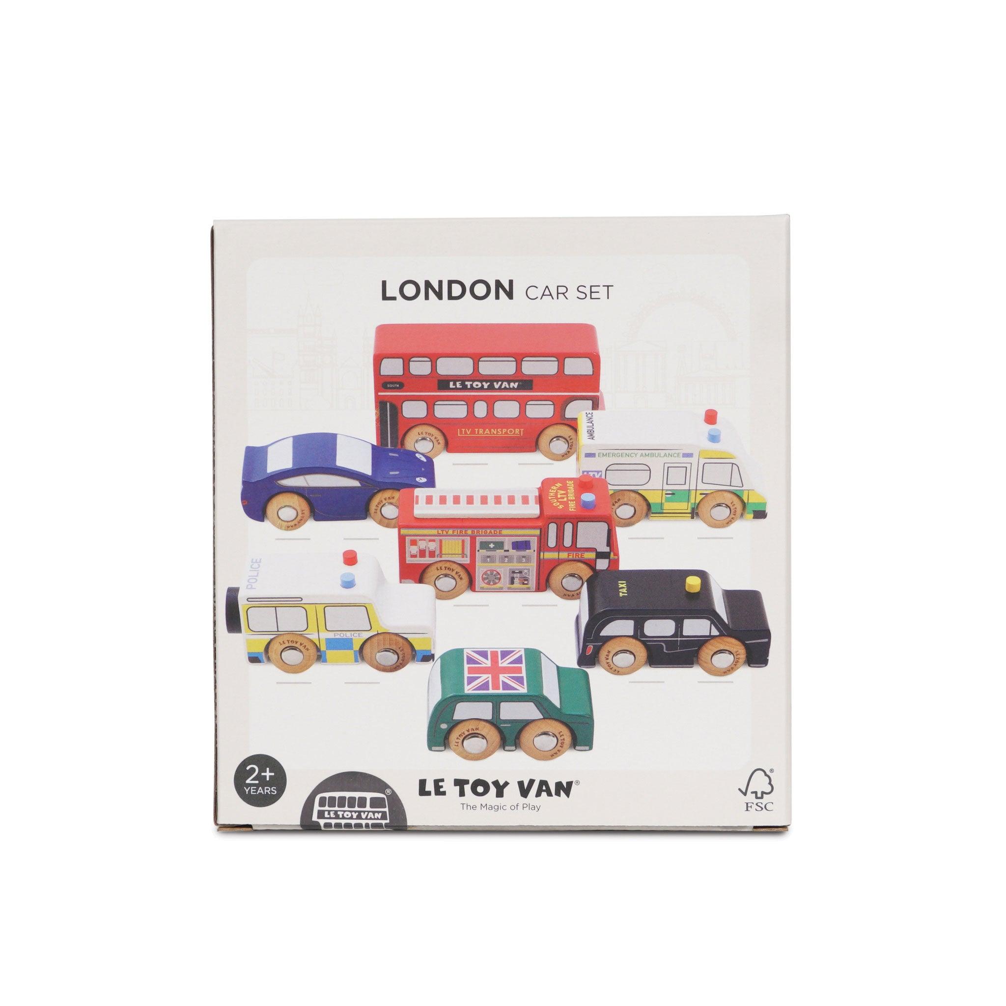 Le Toy Van London Set of Wooden Cars - Taylorson